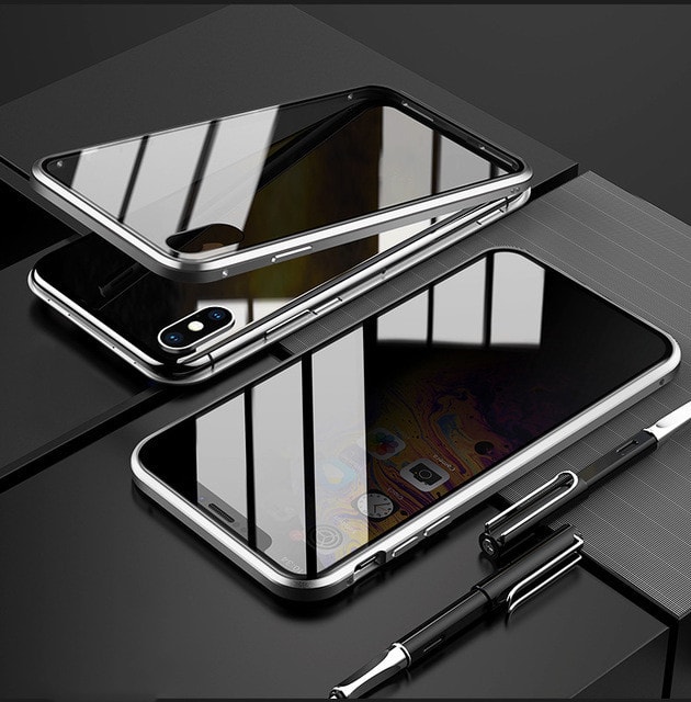 Phone Case Anti-peep Magnetic Protective Shell Magnetic Privacy Glass Case For Phone view 17