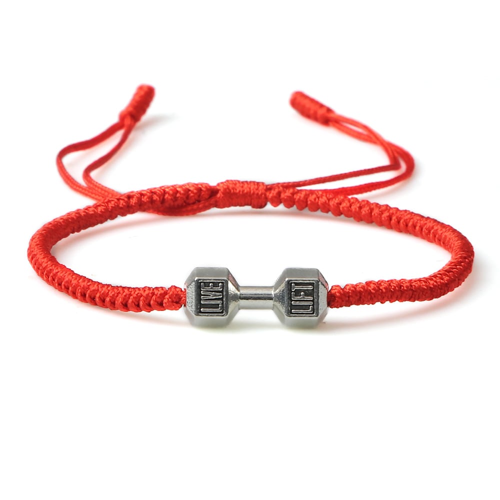 Originality Woven Dumbbell Alloy Bracelet view 7