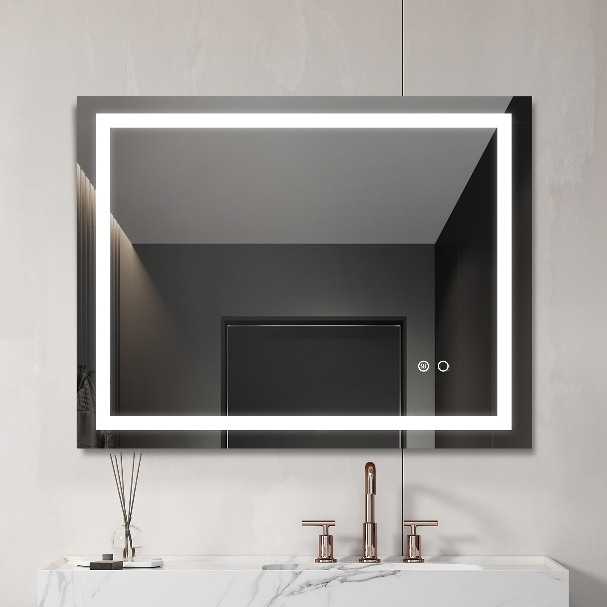 LED Bathroom Mirror With Touch Button Control view 5