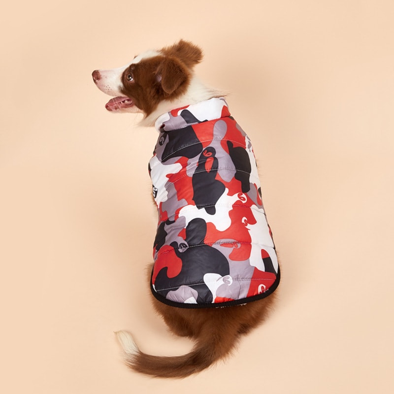Pet Camouflage Plus Velvet Padded Jacket view 4