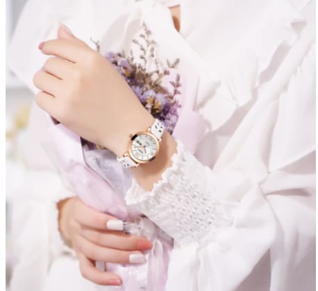 Night Light Waterproof Dual Calendar Women's Alloy Quartz Watch view 2