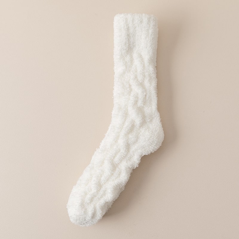 Winter Warm Fuzzy Coral Fleece Socks Women Men Velvet Thickened Home Sleepping Floor Socks view 7