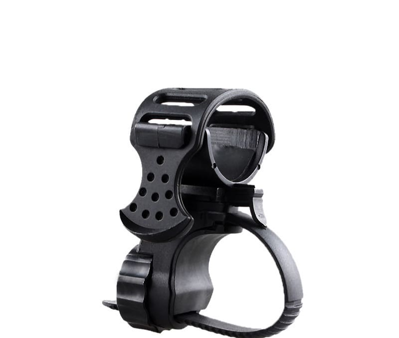 Rubber Flashlight Fixed And Adjustable Bicycle Light Clip