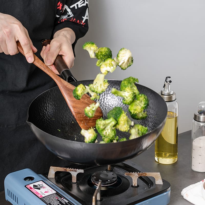 Iron Pan Traditional Iron Wok Handmade view 8