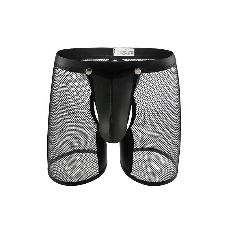 Fashionable Men's Mesh Underpants Boxer Sexy Hollow Low Waist view 4