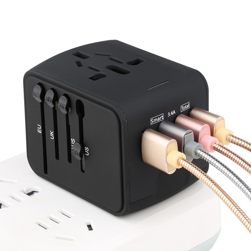 Travel Multifunctional 4 Charging Dock USB Converter view 2