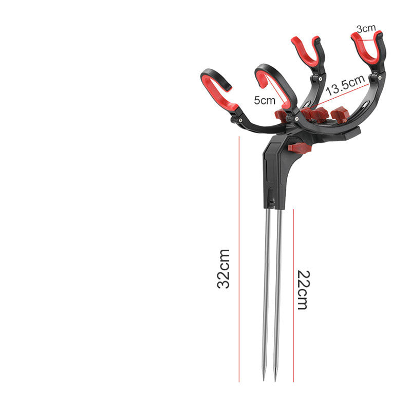 Angle Fishing Pole Tackle Bracket Anti-Rust Steel Fishing Bracket Rod Holder Fish Tackle view 8