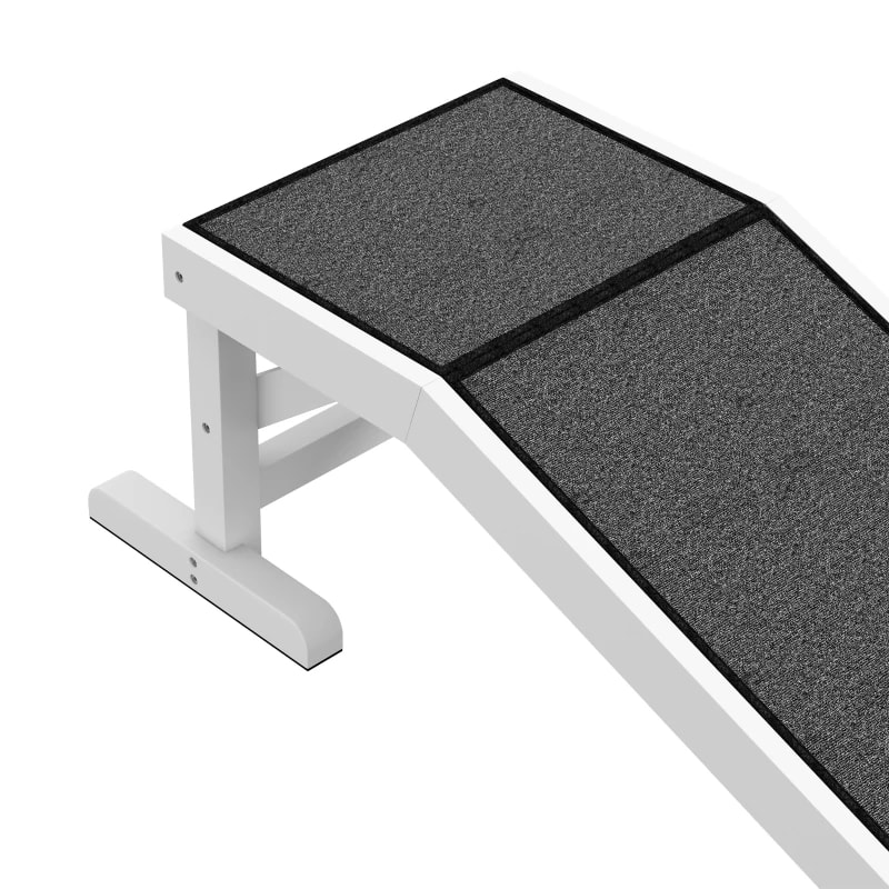 PawHut  Pet Ramp For Dogs & Cats With Non-Slip Carpet, White view 8