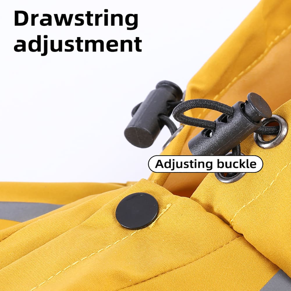 Dog Raincoat With Reflective, Waterproof Dog Rain Jacket With Hood, Leash Hole, Reflective Strap For Small Medium Dogs, Lightweight Puppy Clothes view 9