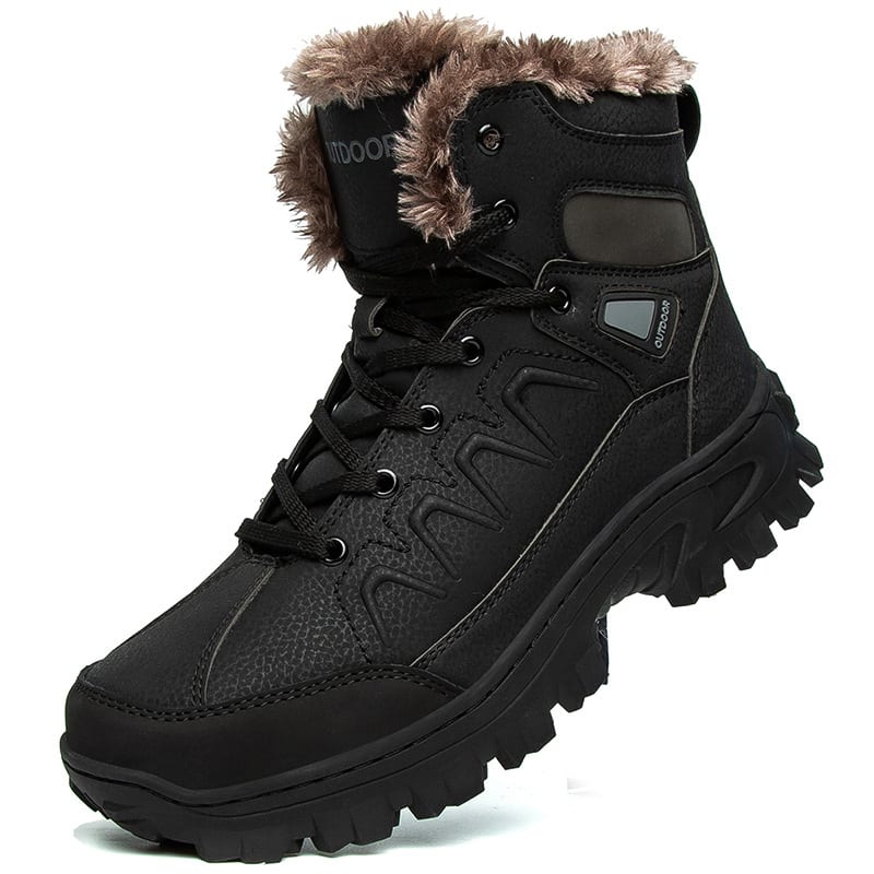 Men's Plus Size Warm High Top Outdoor Cotton Shoes view 10