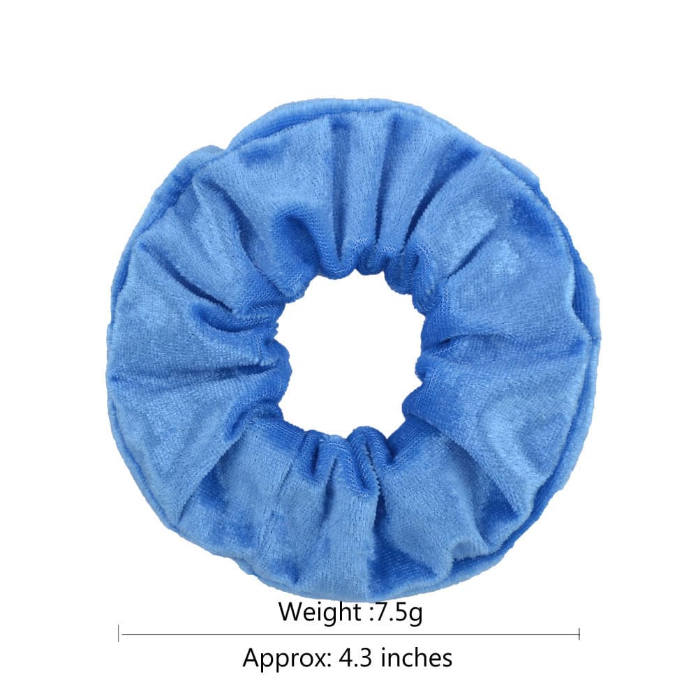 Gold Velvet Cloth Velvet Pig Intestine Hair Tie view 10