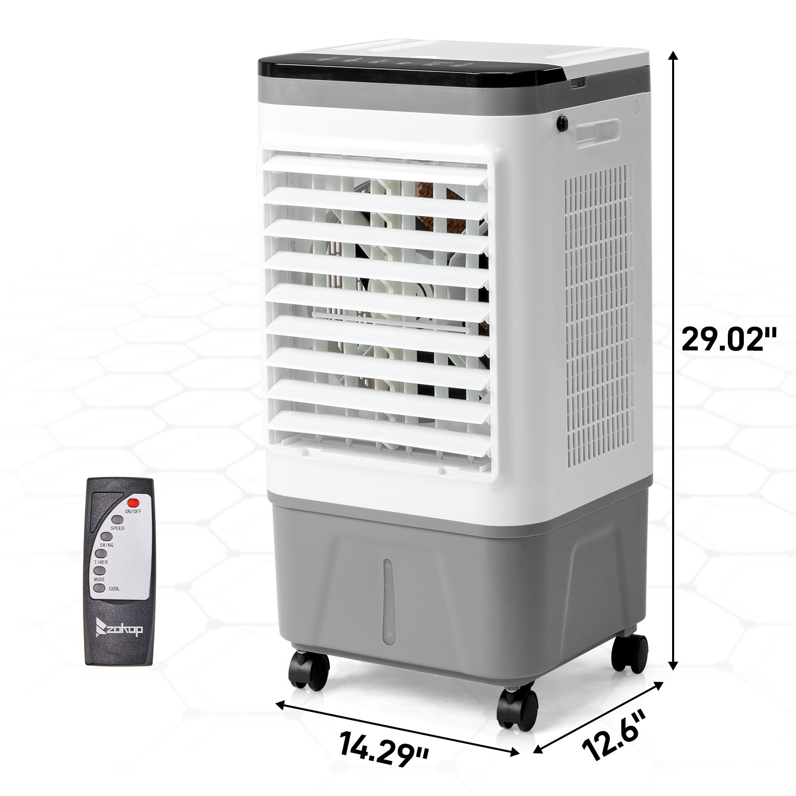 American Specification, Evaporative Air Cooler, Fan, Cooling And Humidification 3-in-1, 12-hour Timer view 2
