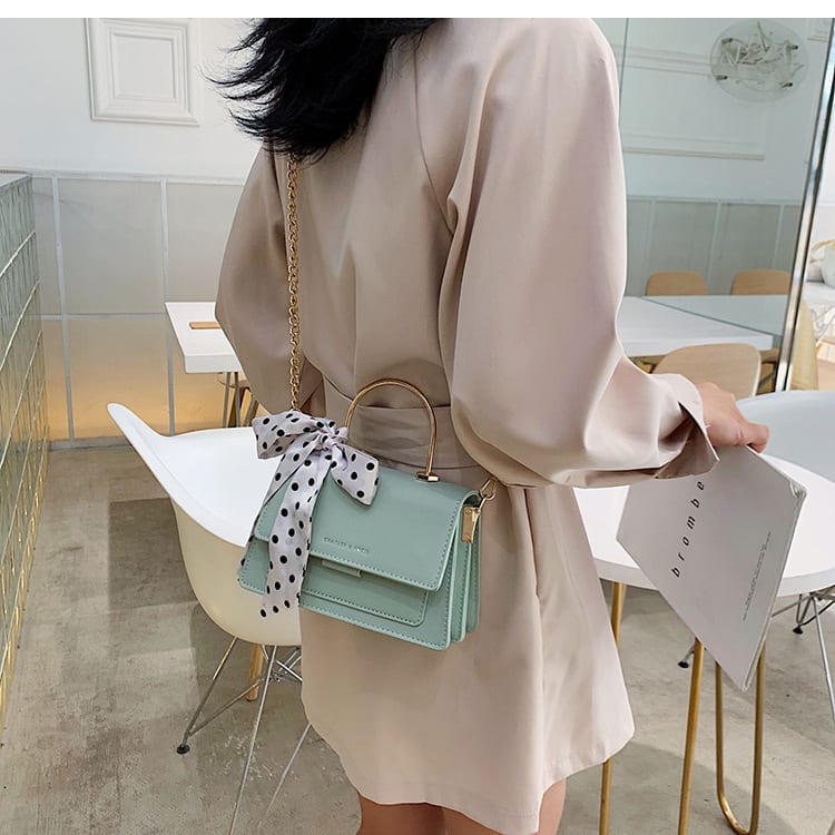 Popular Bags Handbags Small Trendy Fashion Messenger Bag Chain Shoulder Texture Handbag view 5