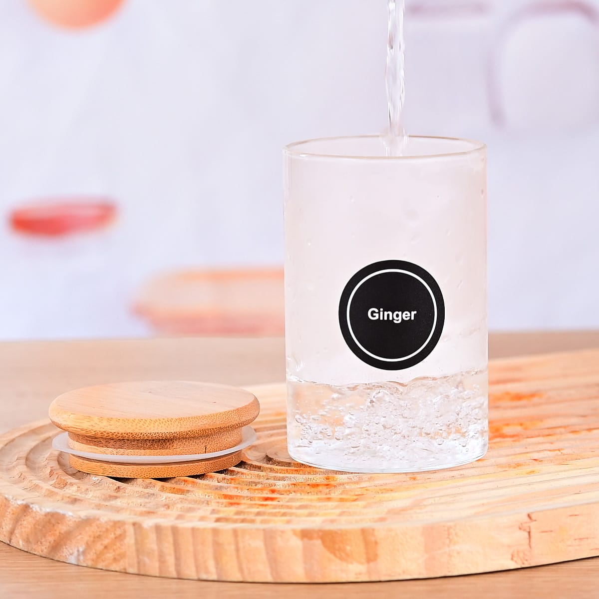 12 Pcs Round Spice Jars With Bamboo Lids And Stickers, Glass Storage Jars, Candy Jars, Coffee Jars, Salt Jars, Pepper Jars, Tea Jars view 16