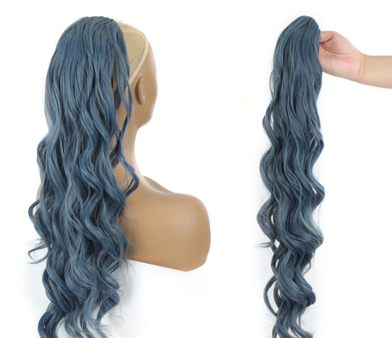 Wig Big Wave Drawstring Ponytail Matte High Temperature Silk Chemical Fiber Wig view 3