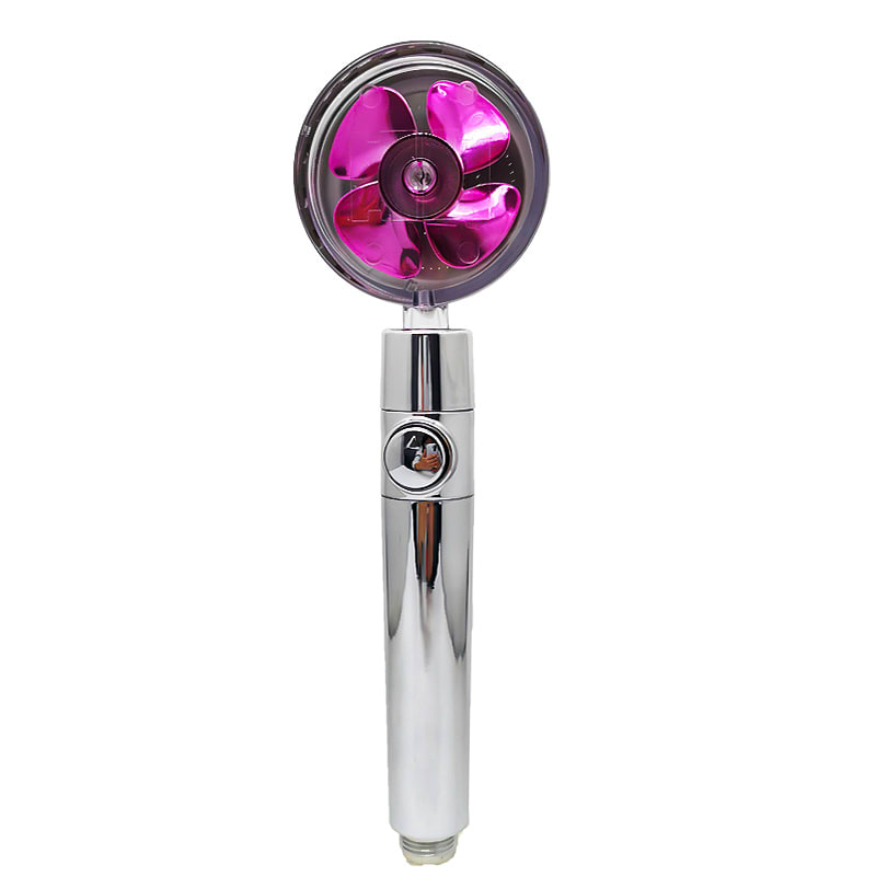 Shower Head Water Saving Flow 360 Degrees Rotating With Small Fan ABS Rain High Pressure Spray Nozzle Bathroom Accessories view 56