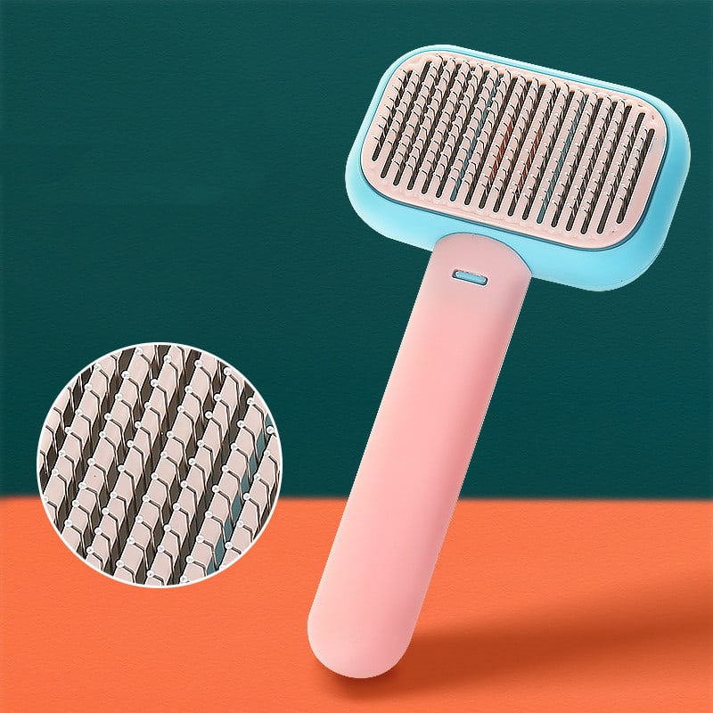 New Pet Cat Dog Hair Brush Hair Massage Comb Open-Knot Brush Grooming Cleaning Tool Stainless Steel Comb view 5