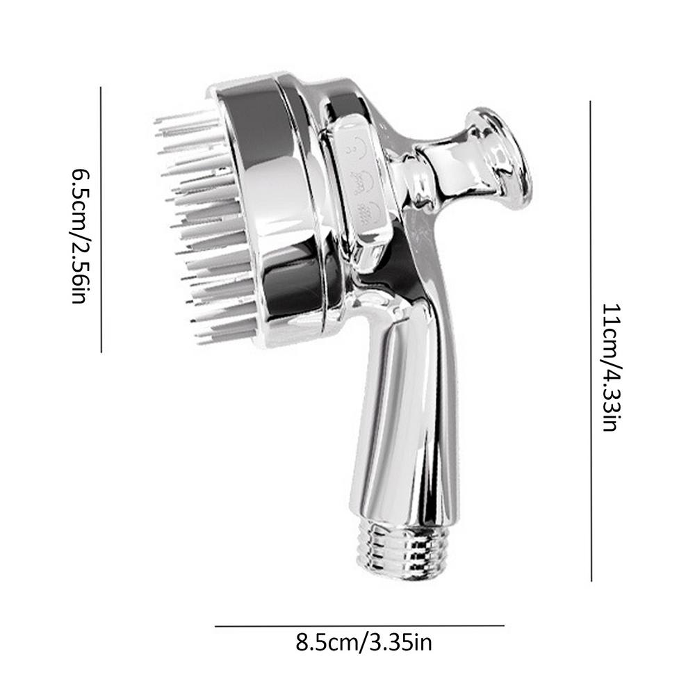 Dog Shower Attachment 2 In 1 Shower Hose Attachment Dog Bathing Soft Silicone Comb Teeth Ergonomic Grip For Dog Bath Accessories view 4