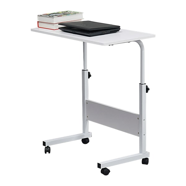 Large Sized Movable Multi-purpose Computer Desk Cover In White