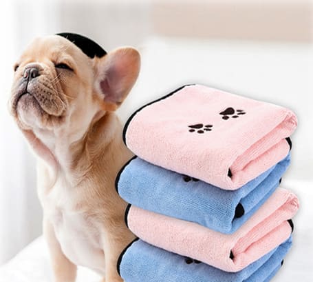 Solid Color Printed Microfiber Pet Towel view 8
