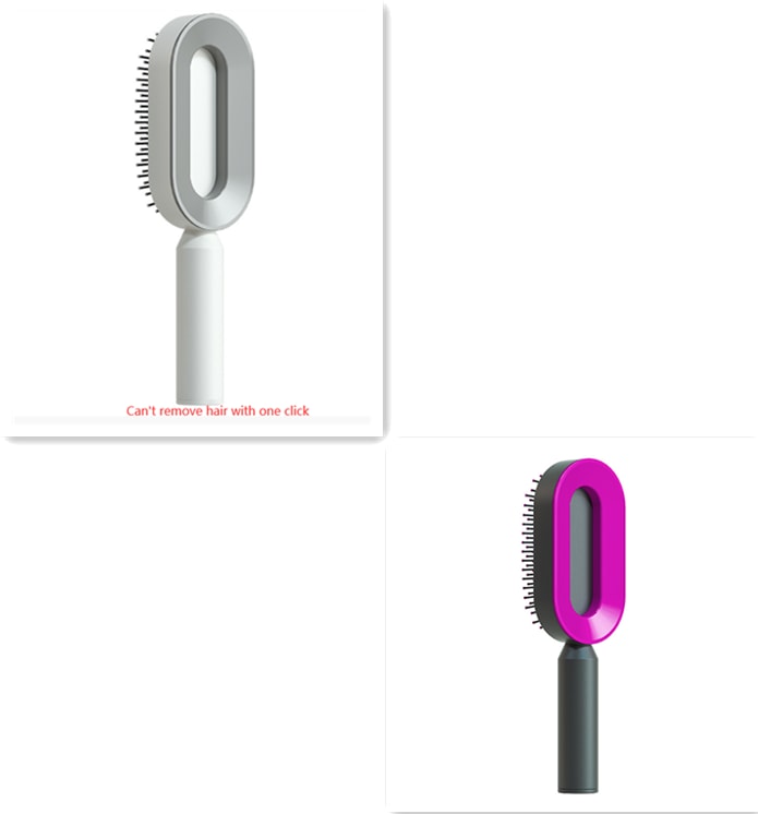 Self Cleaning Hair Brush For Women One-key Cleaning Hair Loss Airbag Massage Scalp Comb Anti-Static Hairbrush view 6