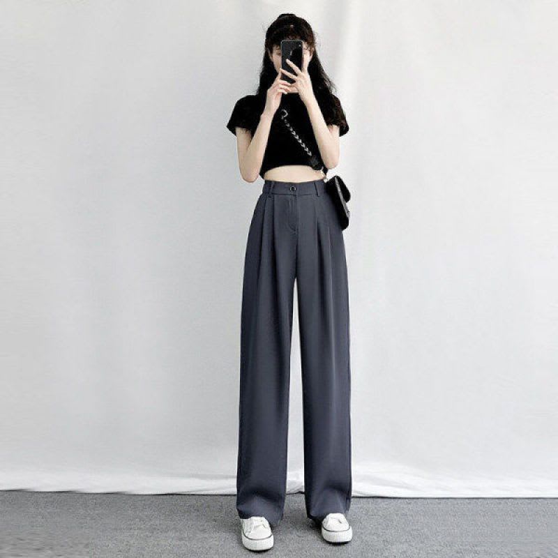 Oversized Women's Drape Suit Mopping Floor Pants Loose Straight Leg Floor Pants view 5
