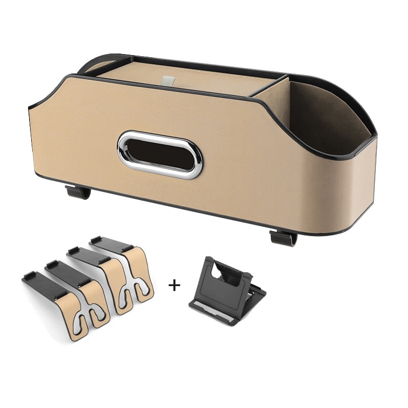 Multifunctional Car Tissue Box Water Cup Holder Buggy Bag view 4