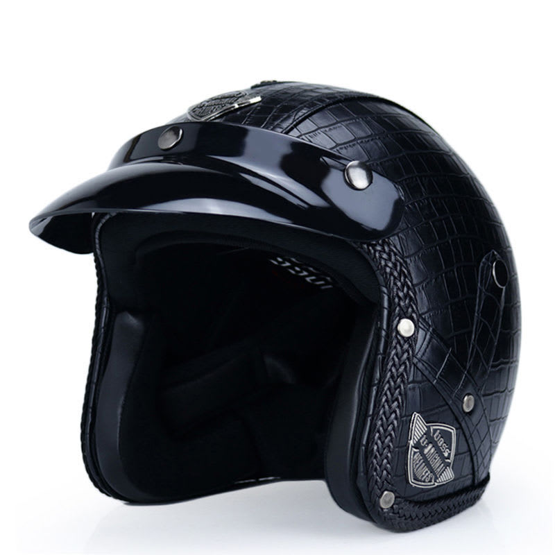 Retro Motorcycle Helmet Male Motorcycle view 14