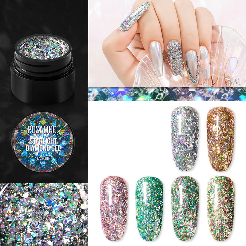 Xingyao Diamond Glue 5ML Gel Nail Polish Seven-color Sequins UV Glue view 5