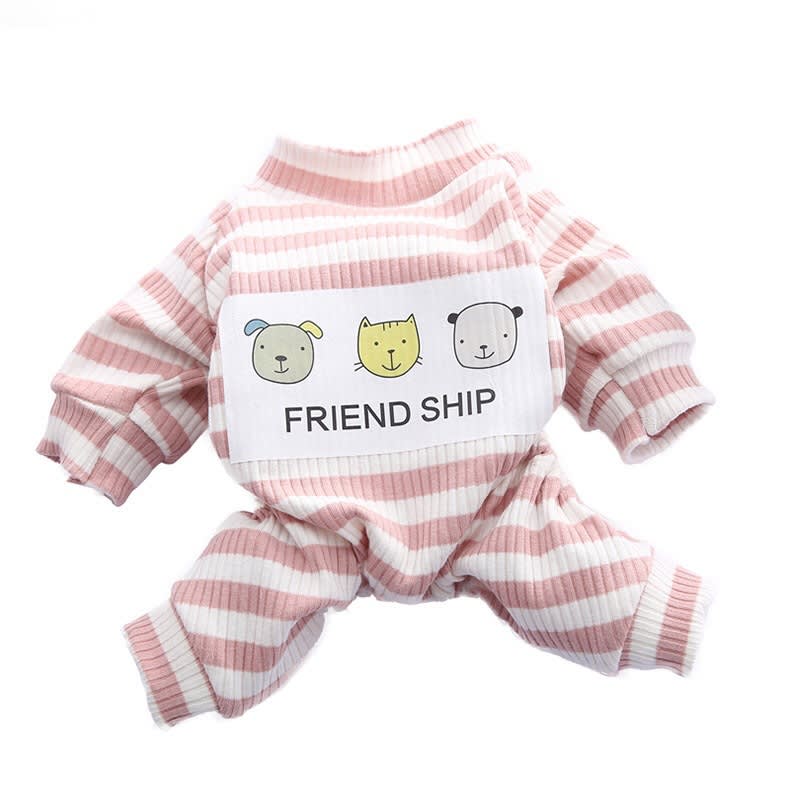 Pet Soft And Comfortable Home Clothes Small Dog Pajamas Base Coat view 4