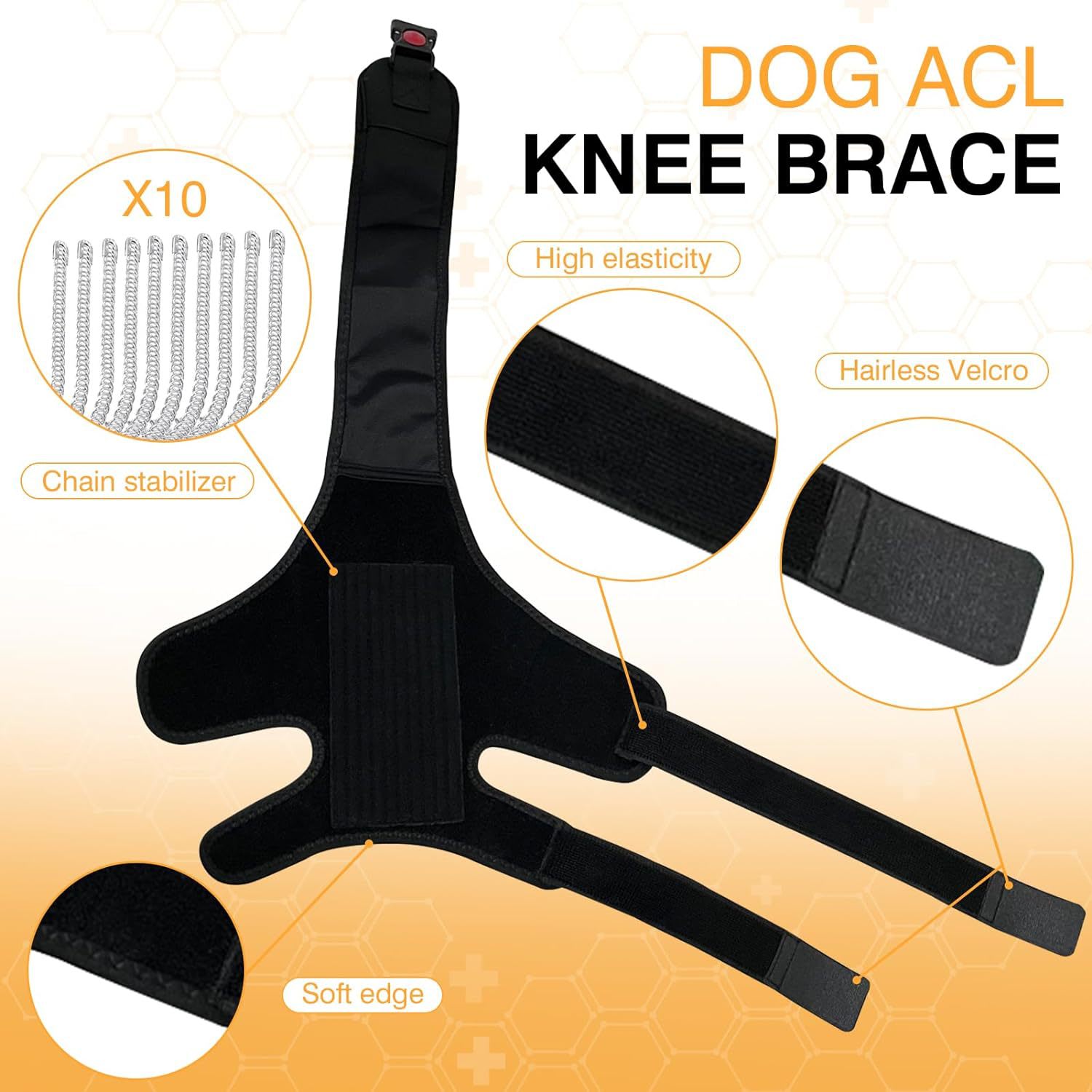 Leg Protector For Dogs Knee Brace Auxiliary Belt Joint Protection Pet Supplies Great Deal view 1