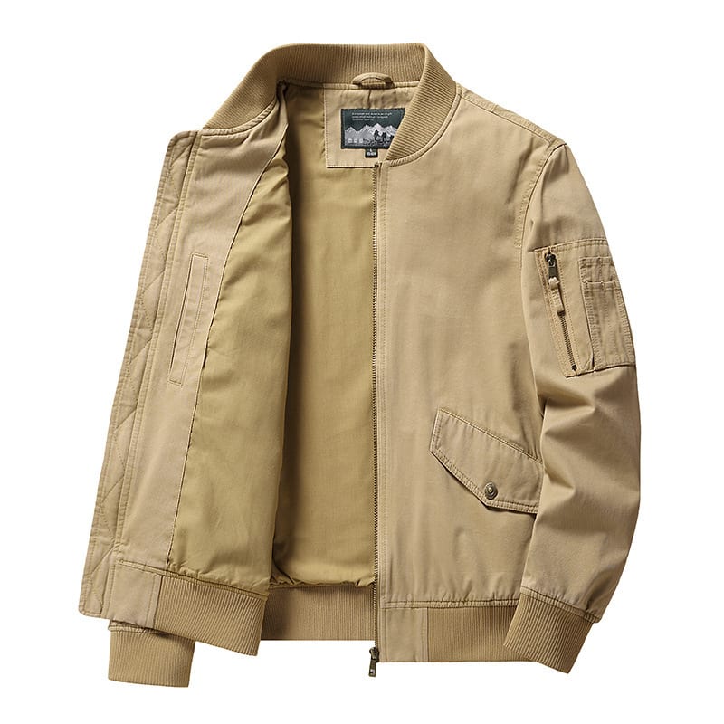 Men's Short Stand Collar Workwear Jacket view 5
