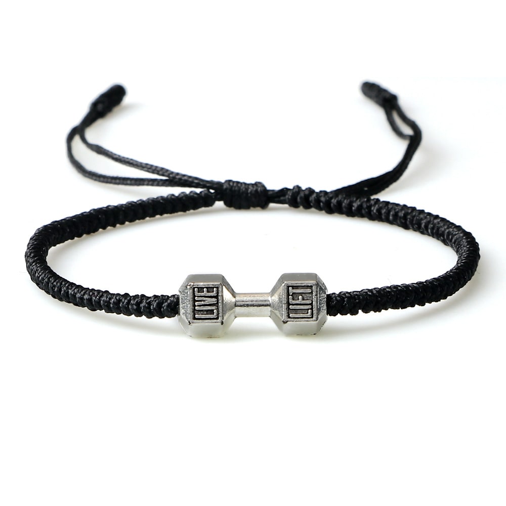 Originality Woven Dumbbell Alloy Bracelet view 10