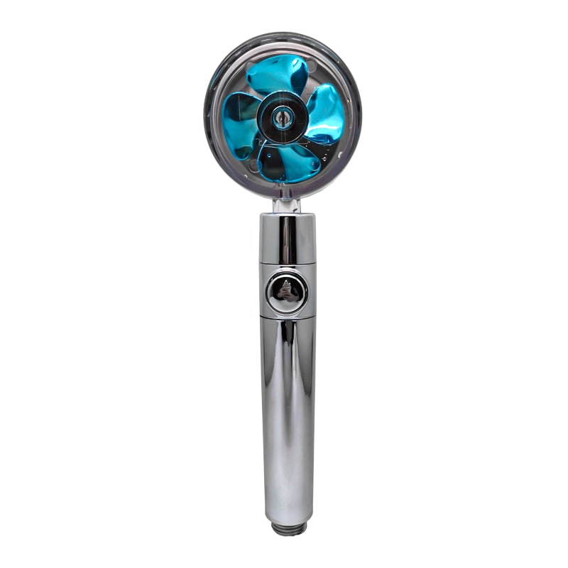 Shower Head Water Saving Flow 360 Degrees Rotating With Small Fan ABS Rain High Pressure Spray Nozzle Bathroom Accessories view 40