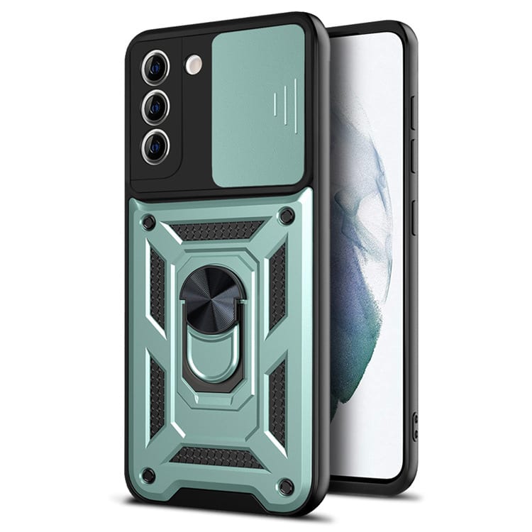 Push Window Protective Cover Ring Magnetic Armour Bracket Mobile Phone Case view 3