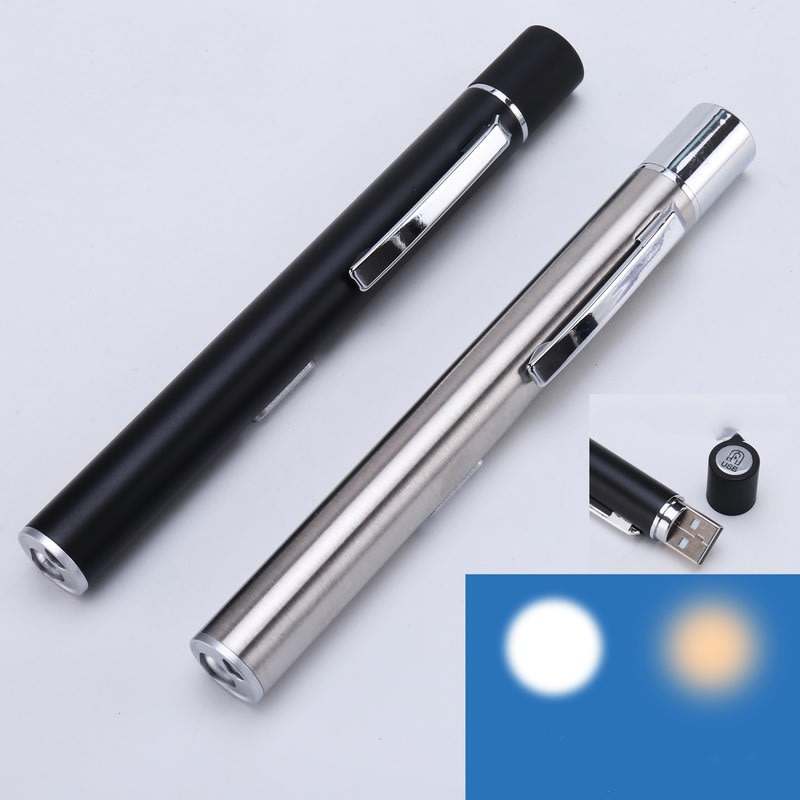 Led Stainless Steel Rechargeable Flashlight view 5