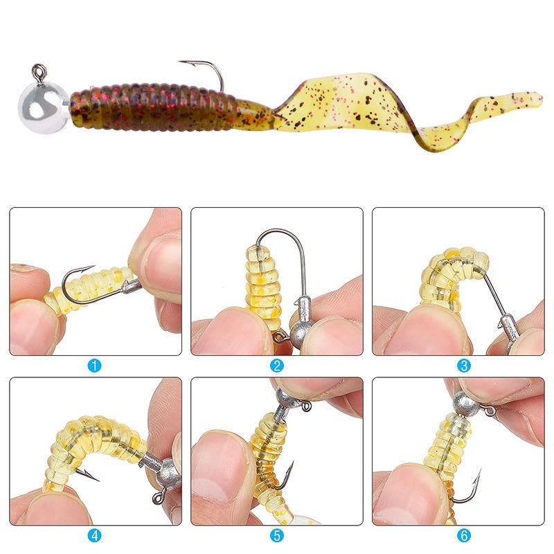 Bait Lead Head Hook Capuchin Maggot Mandarin Fish General Purpose view 8