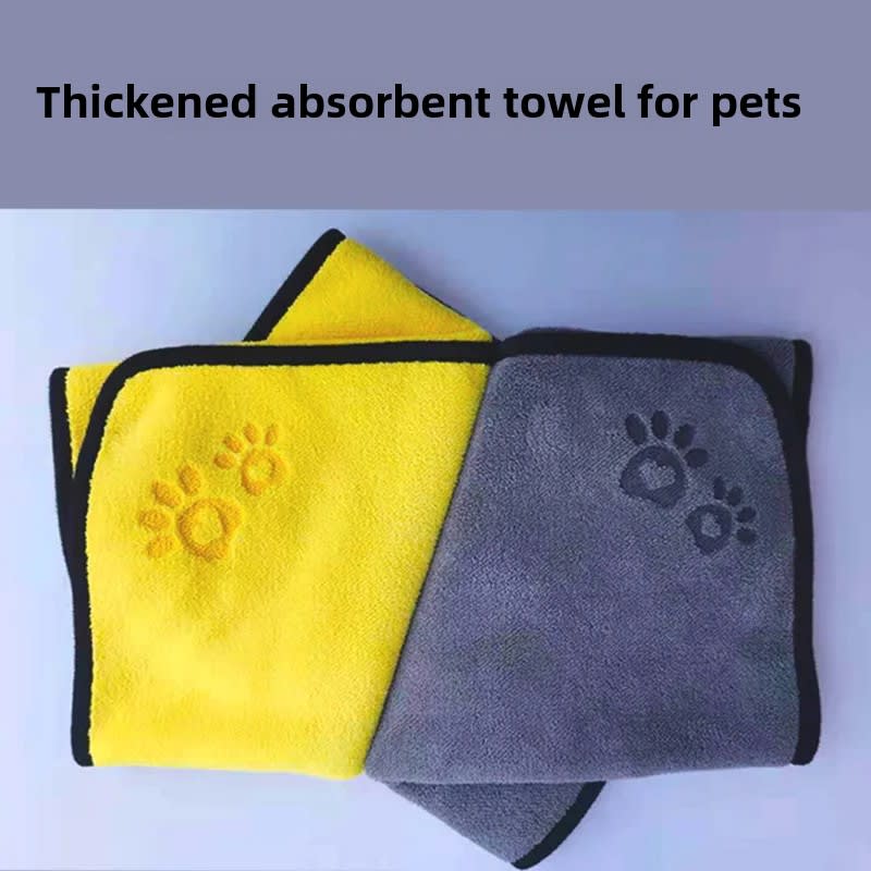 Pet Supplies Absorbent Towel Dog And Cat Bath Towel Fiber Absorbent Cloth Rag Pet Towel view 10
