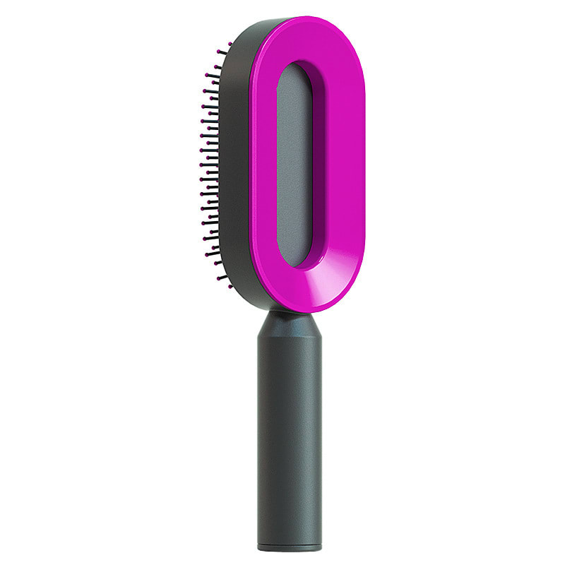 Self Cleaning Hair Brush For Women One-key Cleaning Hair Loss Airbag Massage Scalp Comb Anti-Static Hairbrush view 59