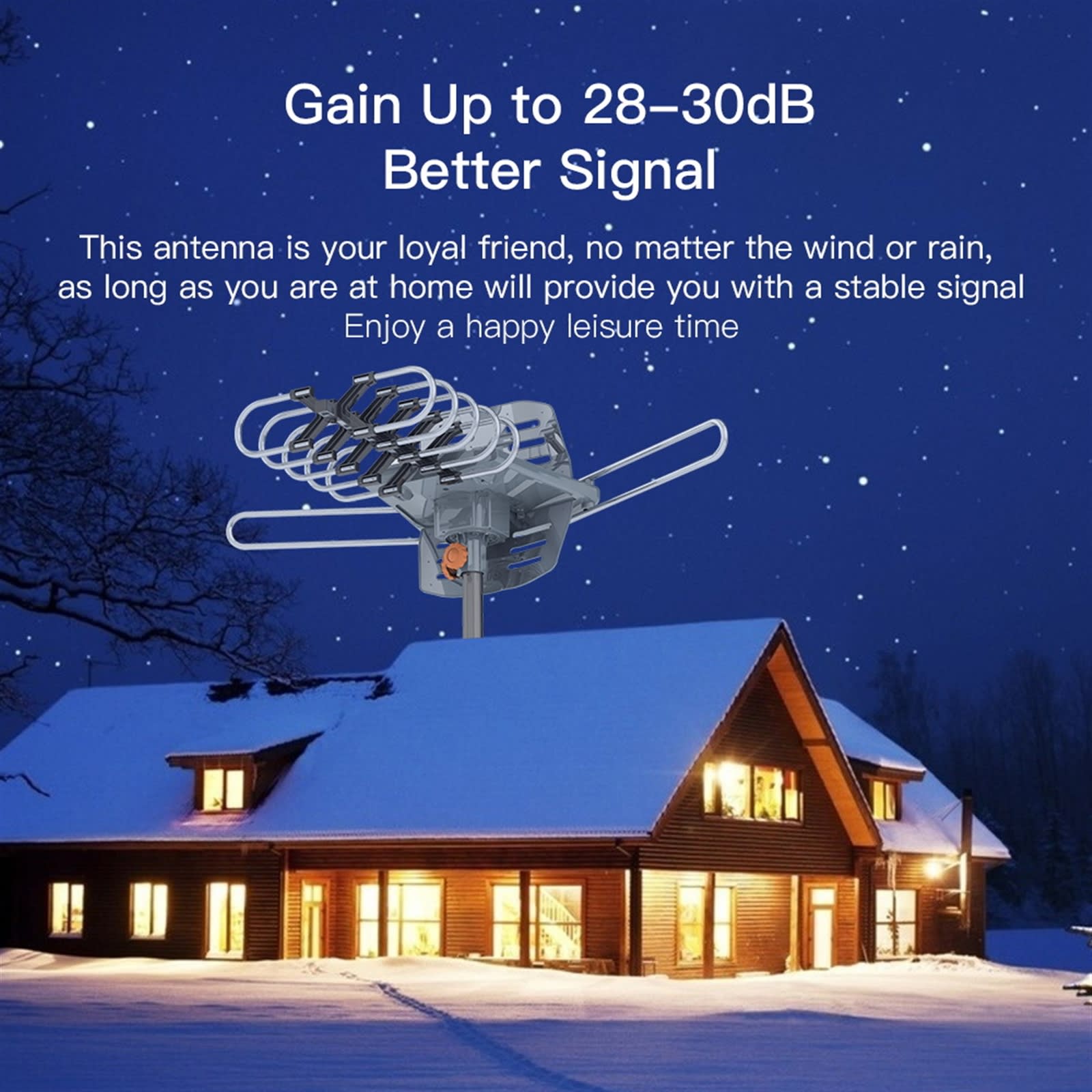 Outdoor Antenna, Without Bracket, 360 Degree Rotation Of US Spec view 24