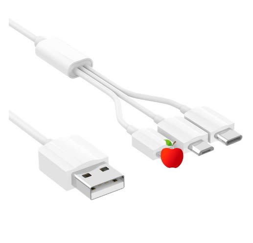 One-to-three Short-line Data Cable Three-in-one Multi-function view 3