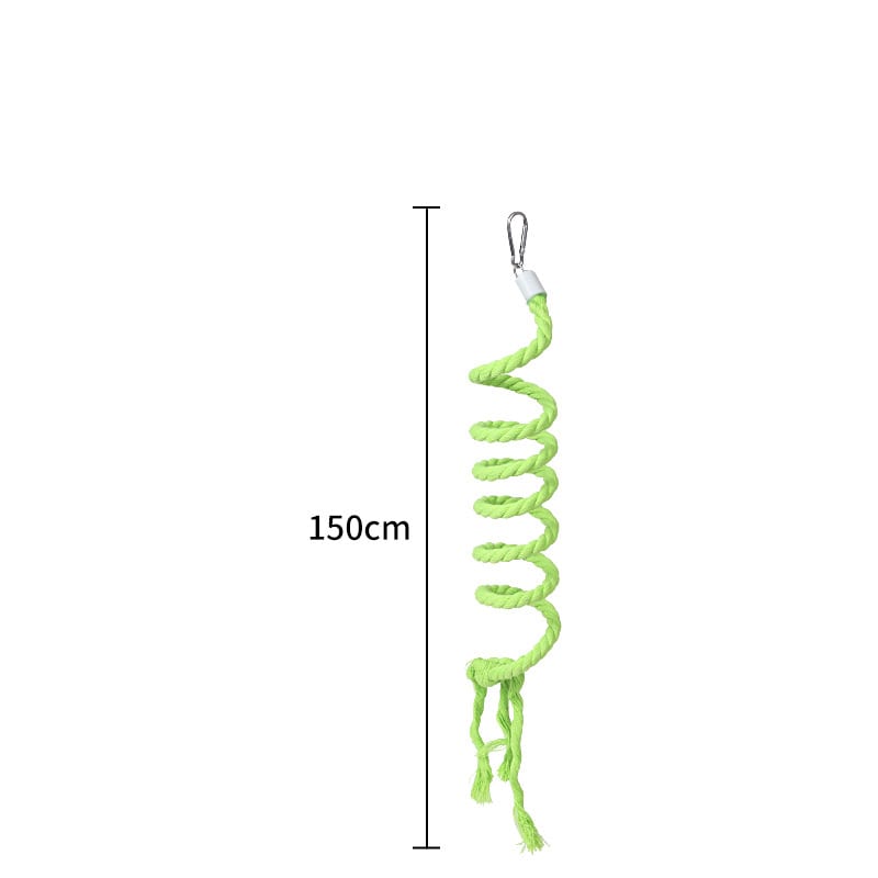 Gradient Colorful Bird Rope Perch Stand For Bird Cages Bendable Climbing Rope Cage Accessory Toy For Cockatiel Parakeet Sugar Glider view 11