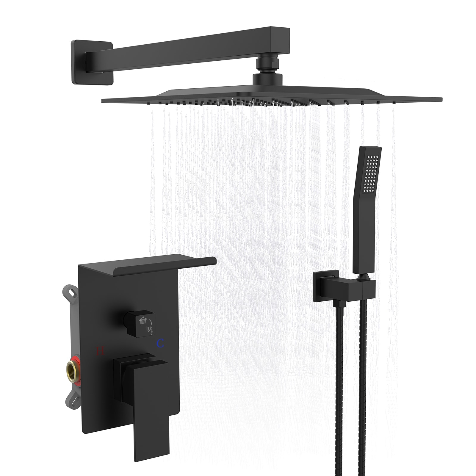 Rainwater Shower System With Storage Rack, Unable To Ship On Weekends view 5