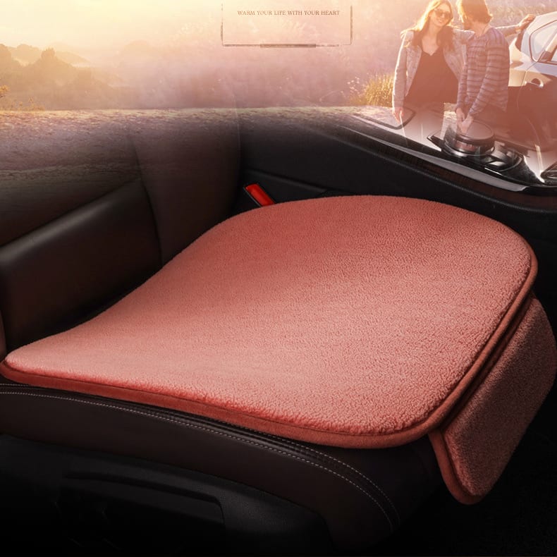 Car Seat Cushion Fleece Plush Winter Seat Cushion Without Backrest Single Piece view 11