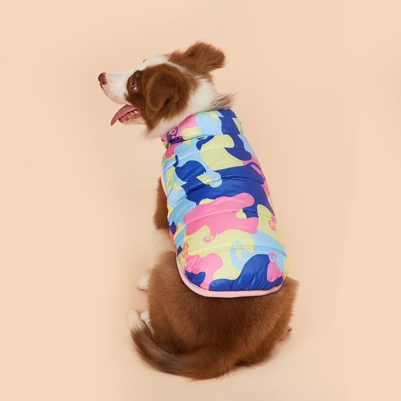 Pet Camouflage Plus Velvet Padded Jacket view 7
