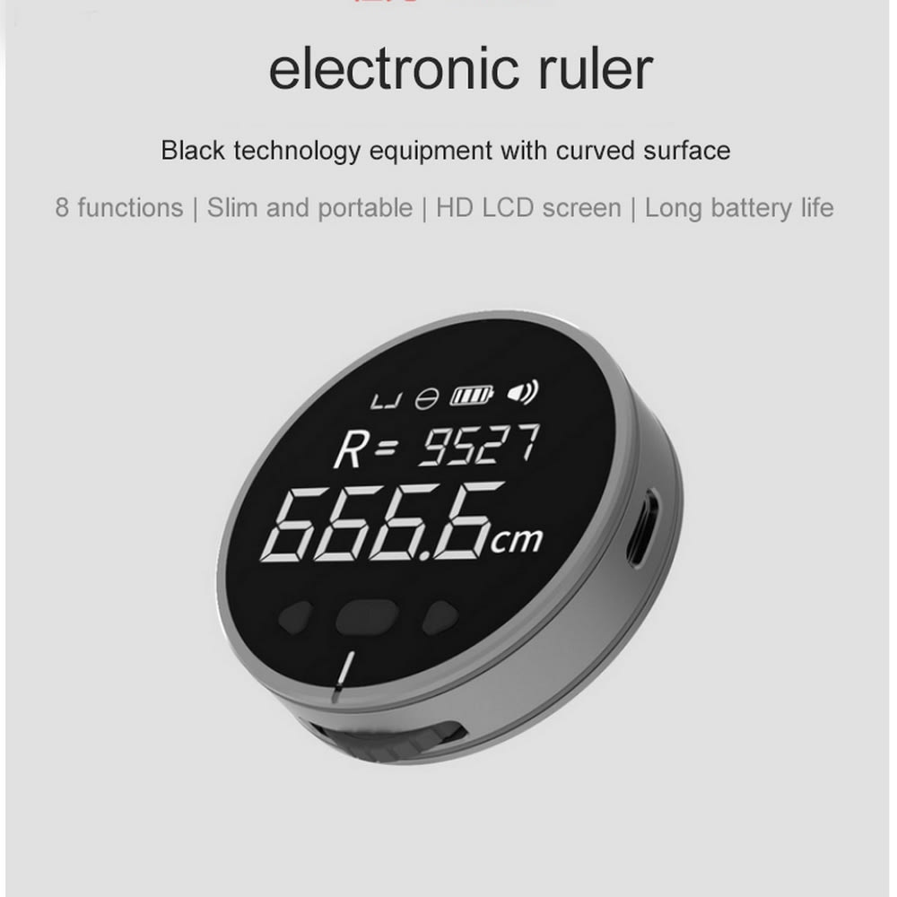 Distance Measuring Instrument Electronic Measuring Ruler Tape Measure High Definition Digital LCD High Precision Electronic Measuring Ruler Tool view 10