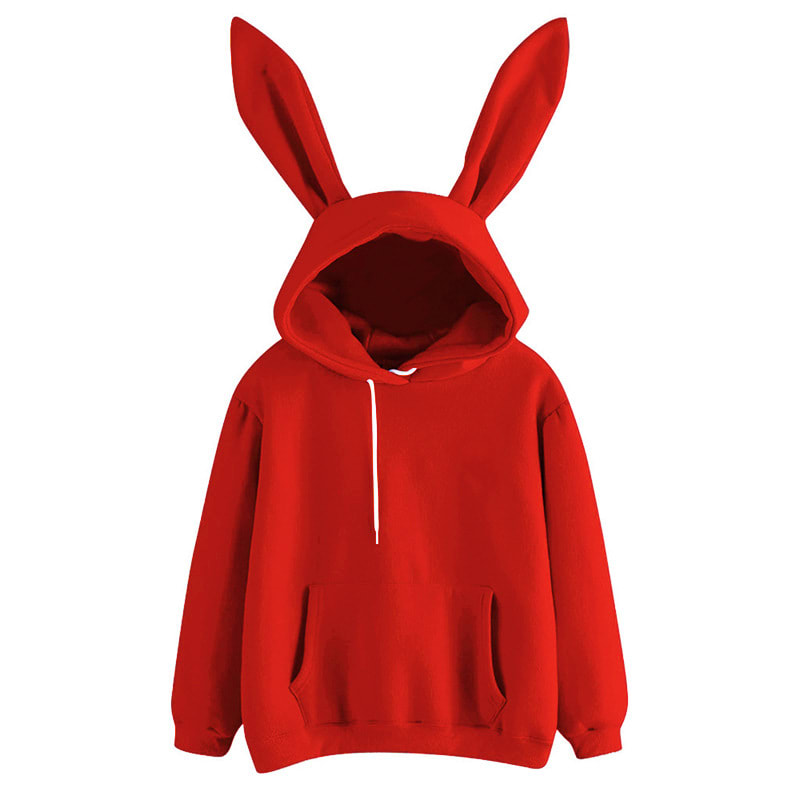Harajuku Guardian Hooded Rabbit Sweatshirt view 2