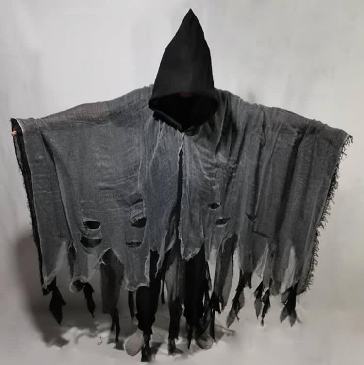 Unisex Halloween Ghost Dementors Cosplay Costume Gothic Horror Zombie Tattered Hooded Capes Day Of The Dead Party Props Cloaks view 6