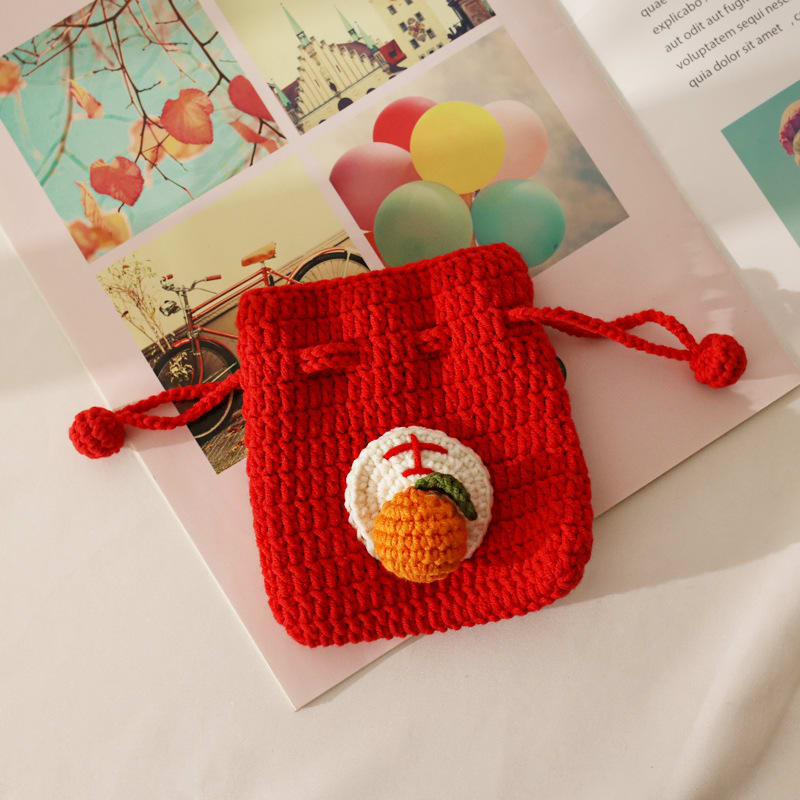 Good Luck And Good Meaning Hand-woven Coin Purse view 5