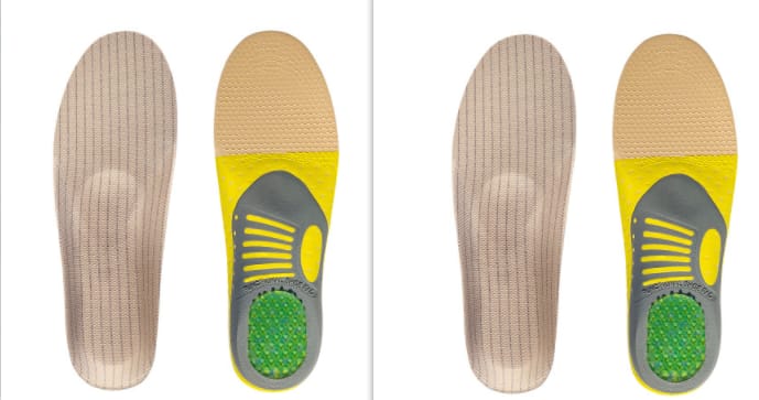 Bow Sports Men's Shock Absorber Sweat-absorbing Insole Women's Breathable Basketball Running Arch Correction Insole view 6